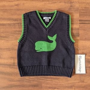 Heartstrings whale sweater vest